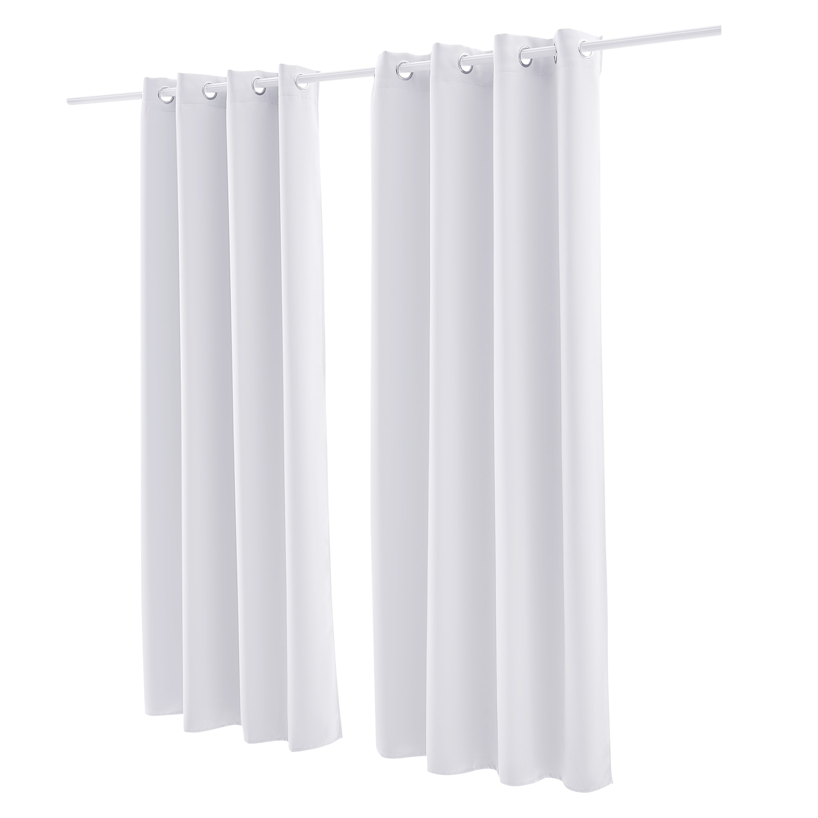 Set Of 2 Blackout Curtains With Grommets Thermal Insulated Drapes_voghion.com